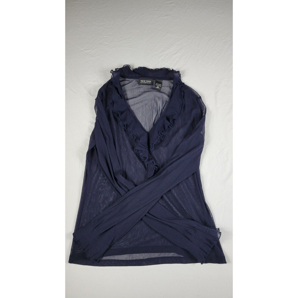 new york company blouse XL Sheer Top